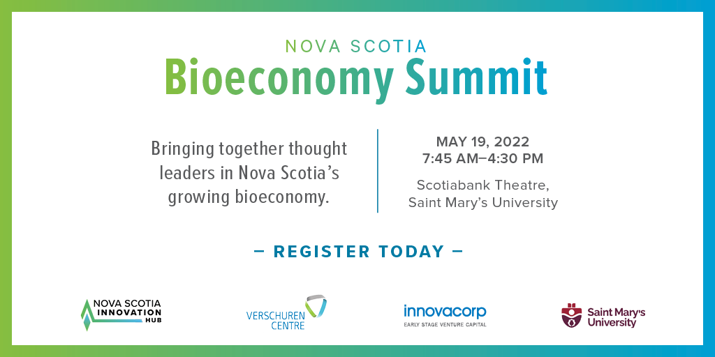 Nova Scotia Bioeconomy Summit, May 19, 2022, 7:45 AM to 4:30 PM at Saint Mary's University